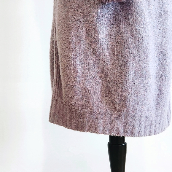 J. Crew, Lilac, Lavender Turtleneck Sweater Dress, CoquetteCore, Balletcore - Picture 6 of 8